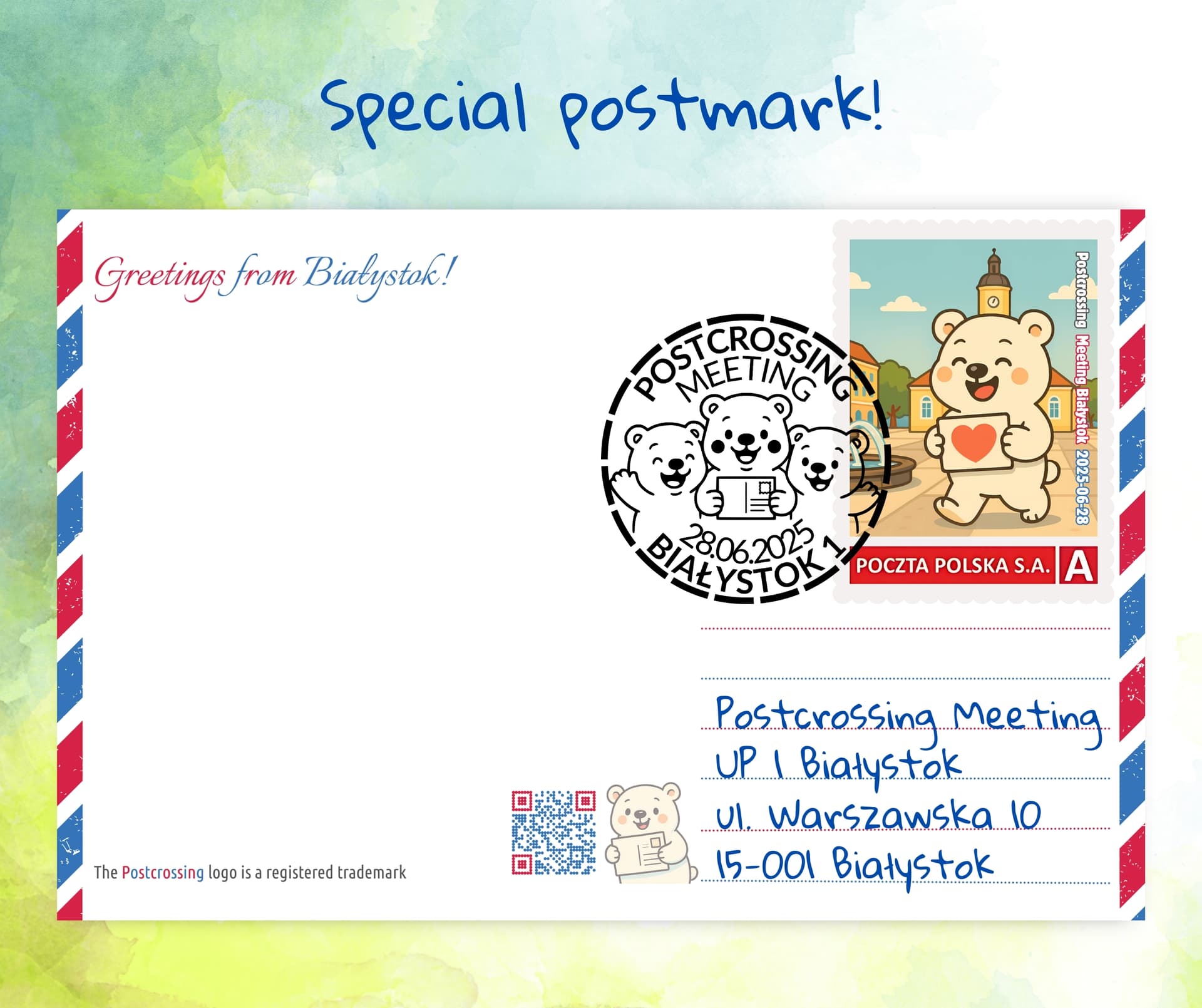 Special-postmark-Postcrossing-Meeting-Bialystok-2025-06-28